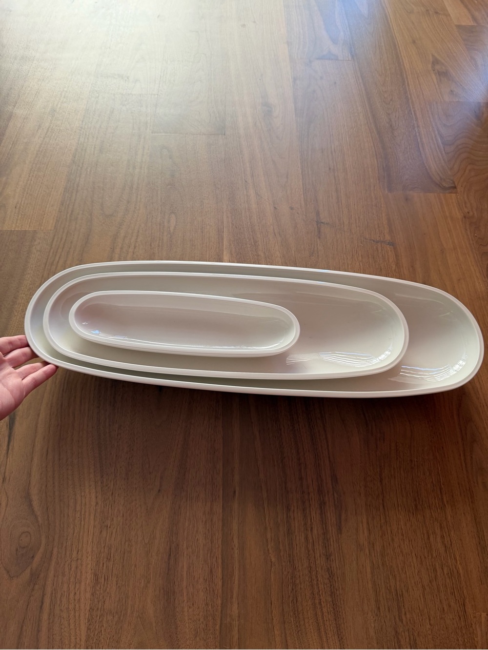 Villeroy & Boch Cream Oval Nesting Platters Set of 3
